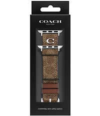 COACH Women's 38/40/41mm Signature Canvas Strap for Apple Watch