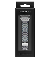 COACH Women's 38/40/41mm Signature Mesh Stainless Steel Bracelet Apple Watch Strap