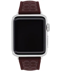 COACH Women's 38/40/41mm Signature Silicone Apple Watch Strap
