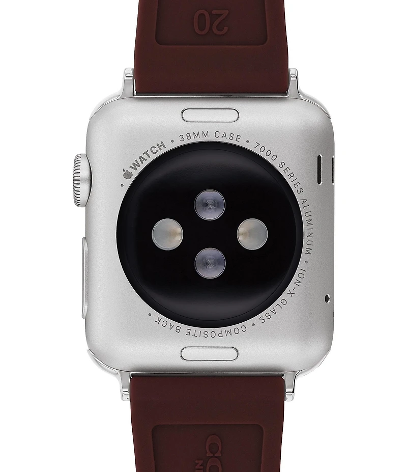 COACH Women's 38/40/41mm Signature Silicone Apple Watch Strap