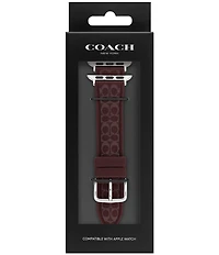 COACH Women's 38/40/41mm Signature Silicone Apple Watch Strap