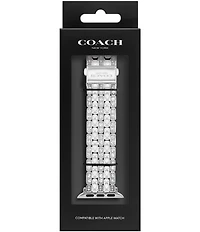COACH Women's 38/40/41mm Crystal Stainless Steel Bracelet for Apple Watch
