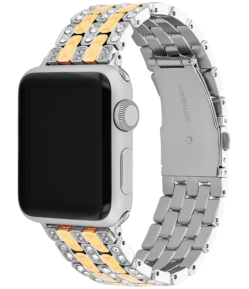 COACH Women's 38/40/41mm Crystal Stainless Steel Bracelet for Apple Watch