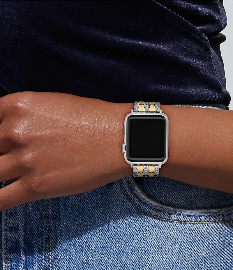 COACH Women's 38/40/41mm Crystal Stainless Steel Bracelet for Apple Watch