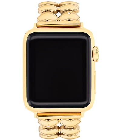 COACH Women's 38/40/41mm Stainless Steel Heart Apple Watch Bracelet Strap