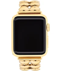 COACH Women's 38/40/41mm Stainless Steel Heart Apple Watch Bracelet Strap