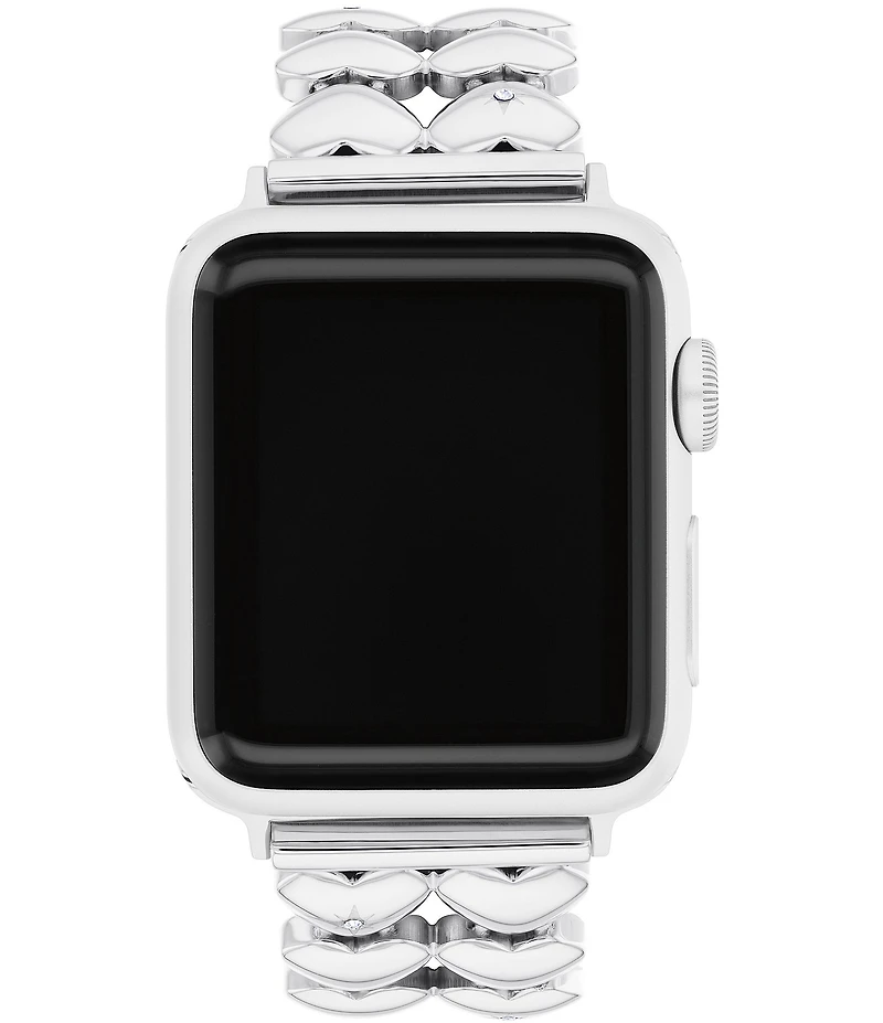 COACH Women's 38/40/41mm Stainless Steel Heart Apple Watch Bracelet Strap