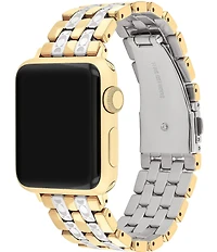 COACH 38/40/41mm Two Tone Stainless Steel Bracelet Strap for Apple Watch