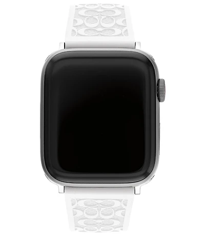 COACH Women's 42/44mm Silicone Strap for Apple Watch