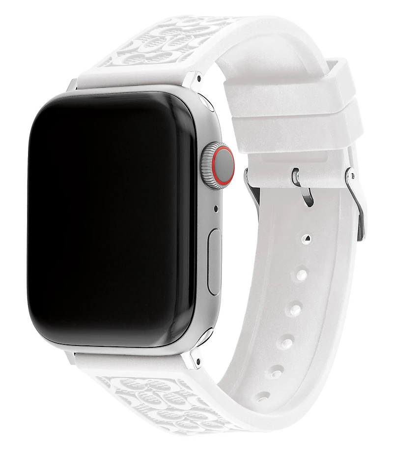 COACH Women's 42/44mm Silicone Strap for Apple Watch