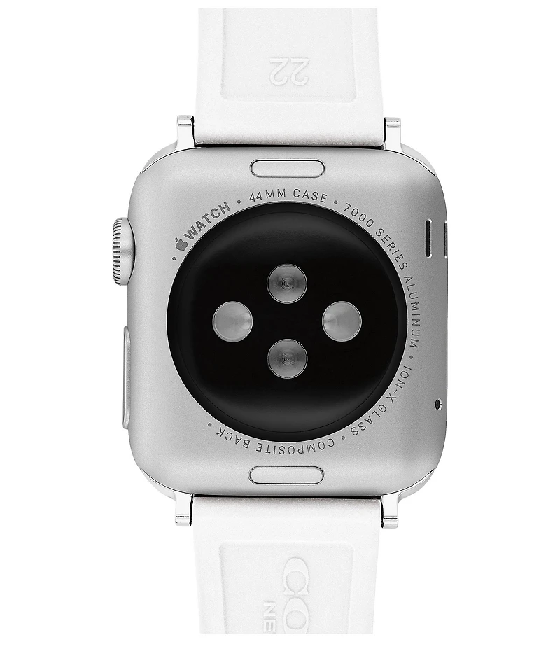 COACH Women's 42/44mm Silicone Strap for Apple Watch