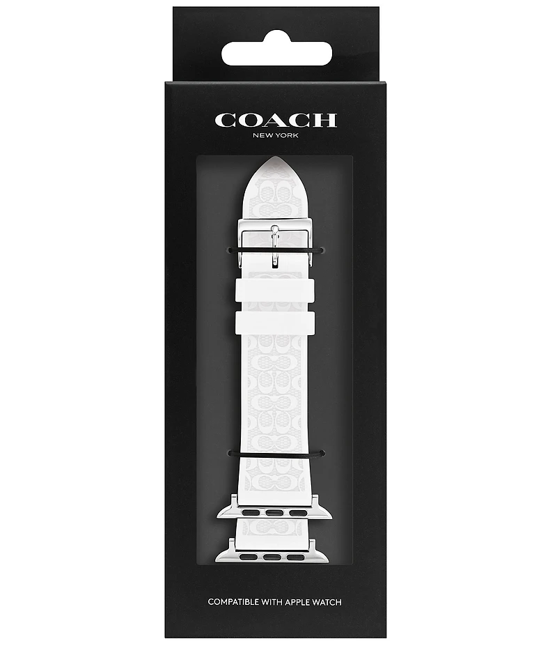 COACH Women's 42/44mm Silicone Strap for Apple Watch