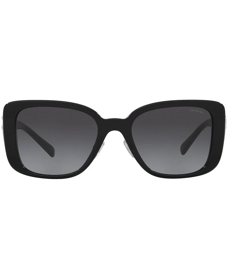 COACH Women's Black 54mm Square Sunglasses