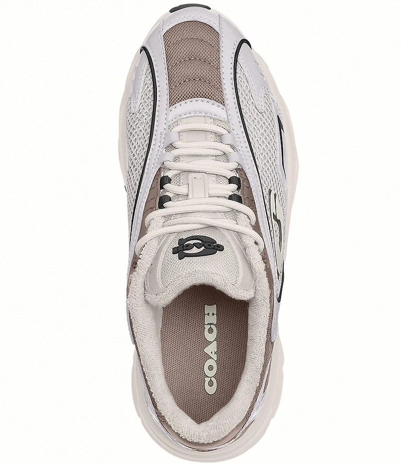 COACH Women's Bolt Leather and Mesh Runner Sneakers