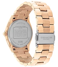 COACH Women's Brook Quartz Analog Stainless Steel Bracelet Watch