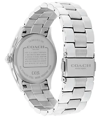 COACH Women's Brook Quartz Analog Stainless Steel Bracelet Watch