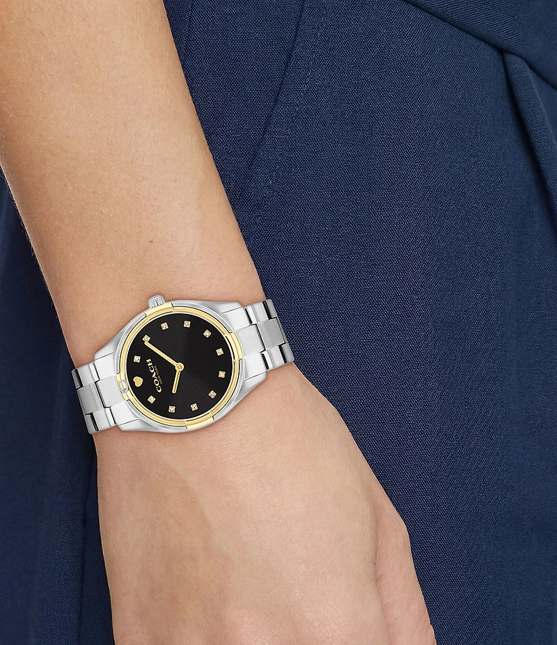 COACH Women's Brook Quartz Analog Stainless Steel Bracelet Watch