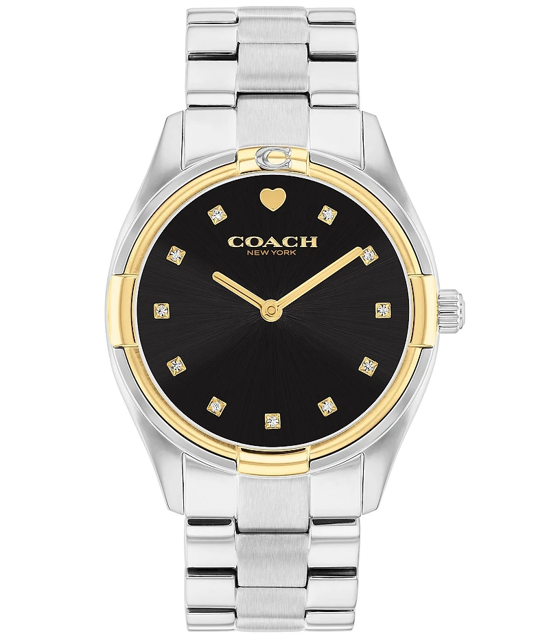 COACH Women's Brook Quartz Analog Stainless Steel Bracelet Watch