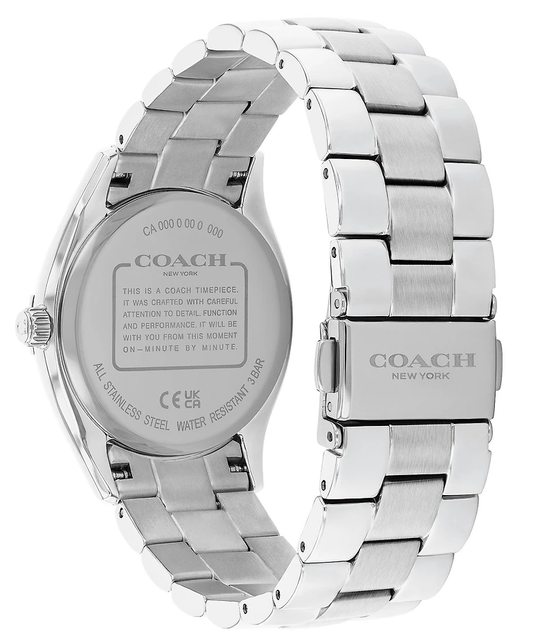 COACH Women's Brook Quartz Analog Stainless Steel Bracelet Watch