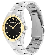 COACH Women's Brook Quartz Analog Stainless Steel Bracelet Watch