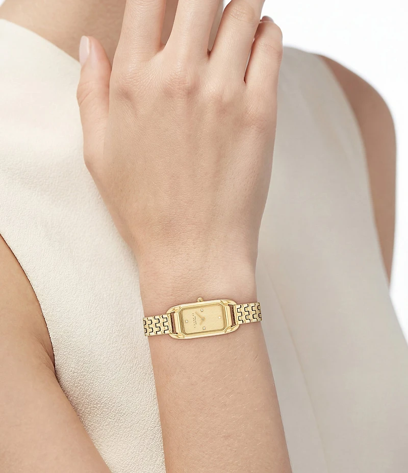 COACH Women's Cadie Quartz Analog Stainless Steel Bracelet Watch