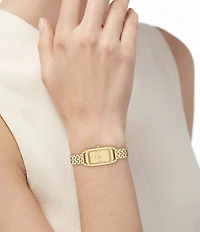 COACH Women's Cadie Quartz Analog Stainless Steel Bracelet Watch