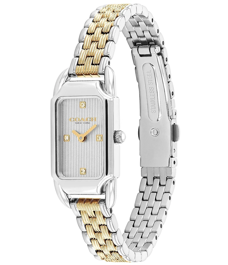 COACH Women's Cadie Quartz Analog Stainless Steel Bracelet Watch