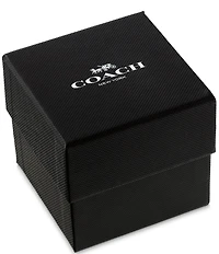 COACH Women's Cadie Quartz Analog Tri Tone Stainless Steel Bracelet Watch