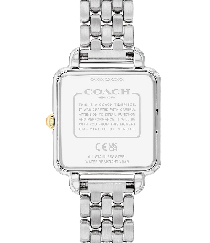 COACH Women's Cass Quartz Analog Stainless Steel Bracelet Watch