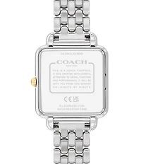 COACH Women's Cass Quartz Analog Stainless Steel Bracelet Watch