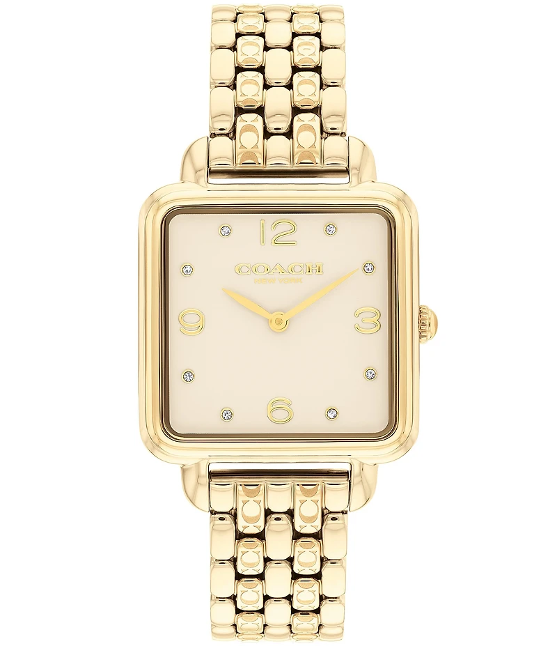 COACH Women's Cass Quartz Analog Stainless Steel Bracelet Watch