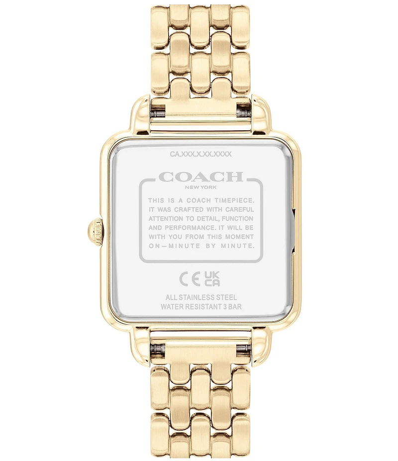 COACH Women's Cass Quartz Analog Stainless Steel Bracelet Watch