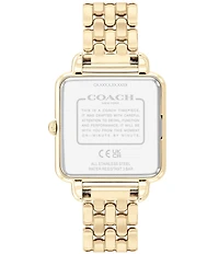 COACH Women's Cass Quartz Analog Stainless Steel Bracelet Watch