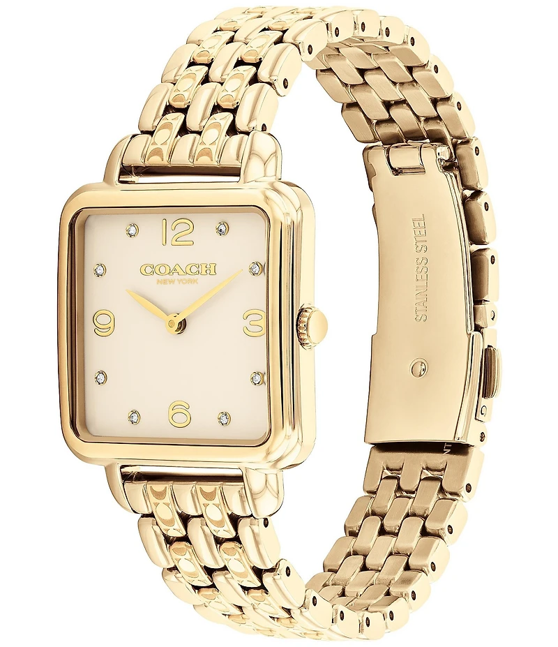 COACH Women's Cass Quartz Analog Stainless Steel Bracelet Watch