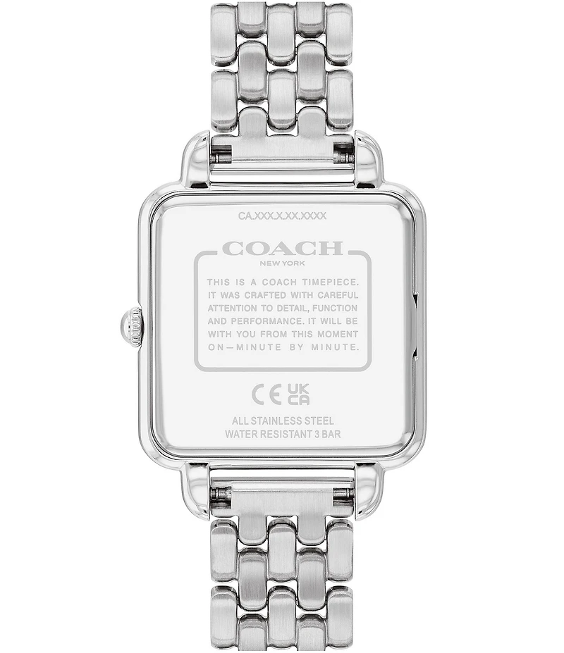 COACH Women's Cass Quartz Analog Stainless Steel Bracelet Watch