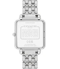 COACH Women's Cass Quartz Analog Stainless Steel Bracelet Watch