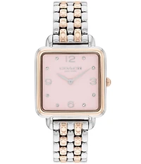 COACH Women's Cass Quartz Analog Stainless Steel Bracelet Watch