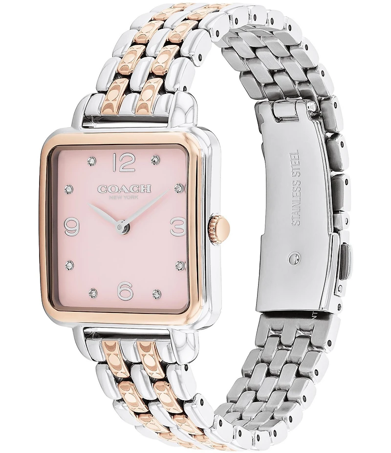 COACH Women's Cass Quartz Analog Stainless Steel Bracelet Watch