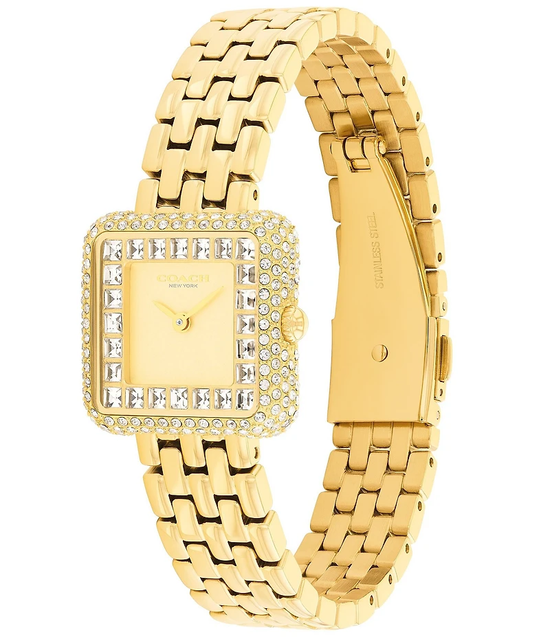 COACH Women's Cass Quartz Analog Stainless Steel Bracelet Watch