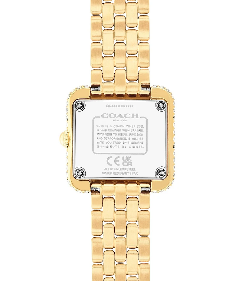 COACH Women's Cass Quartz Analog Stainless Steel Bracelet Watch
