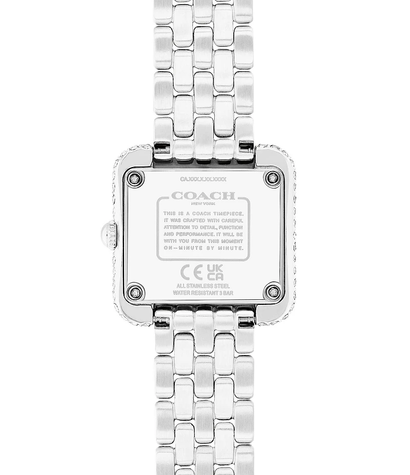 COACH Women's Cass Quartz Analog Stainless Steel Bracelet Watch