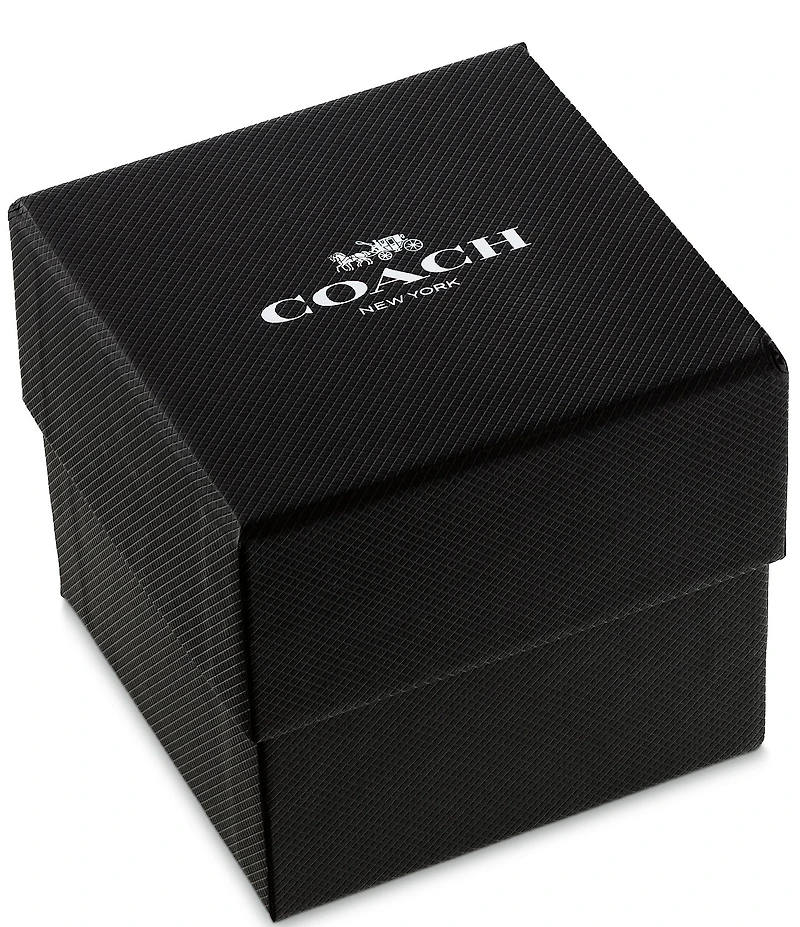 COACH Women's Elliot Quartz Analog Gold Tone Stainless Steel Mesh Bracelet Watch