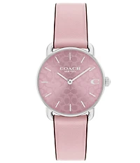 COACH Women's Elliot Quartz Analog Leather Strap Watch