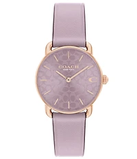COACH Women's Elliot Quartz Analog Leather Strap Watch