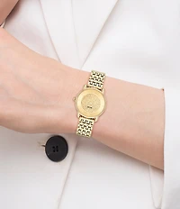 COACH Women's Elliot Quartz Analog Stainless Steel Glitter Dial Bracelet Watch