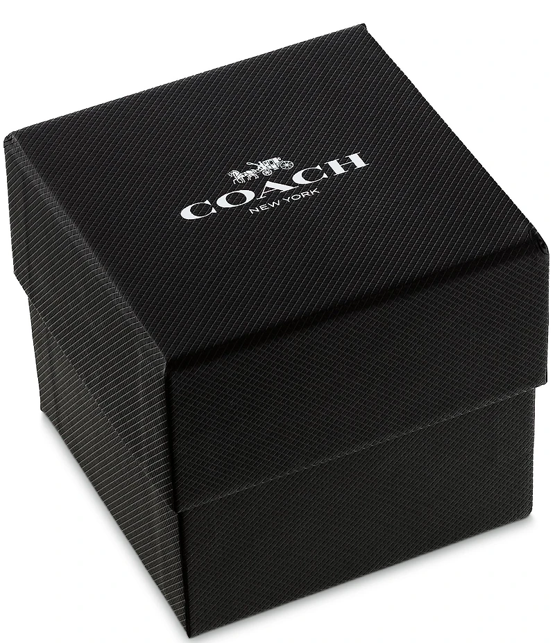COACH Women's Elliot Quartz Analog Two Tone Stainless Steel Bracelet Watch