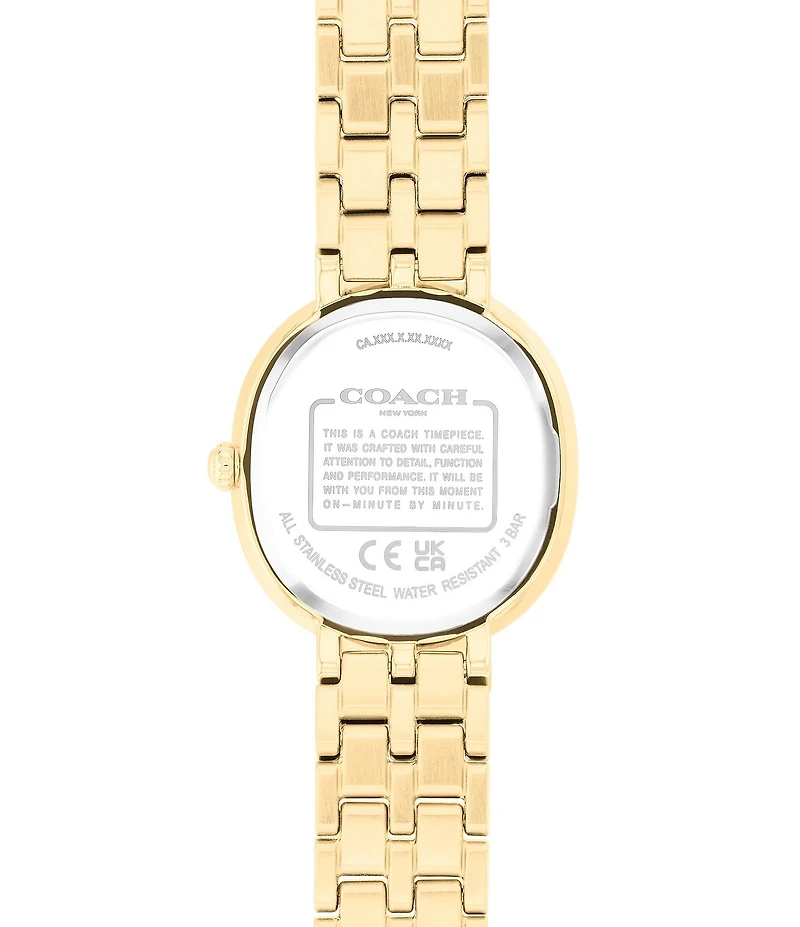 COACH Women's Harlow Quartz Analog Stainless Steel Bracelet Watch