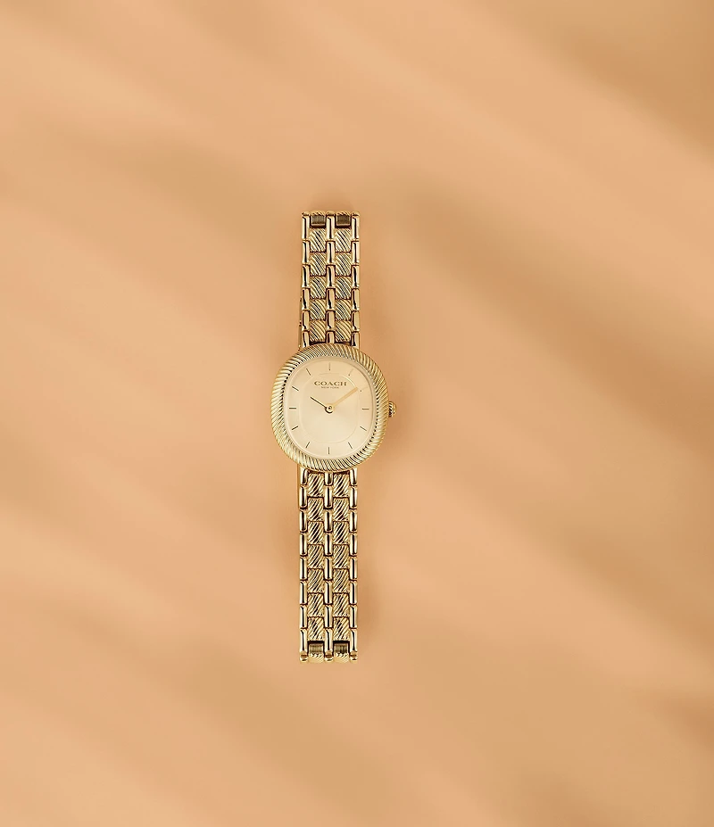 COACH Women's Harlow Quartz Analog Stainless Steel Bracelet Watch