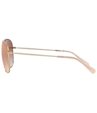COACH Women's HC7079 58mm Aviator Sunglasses