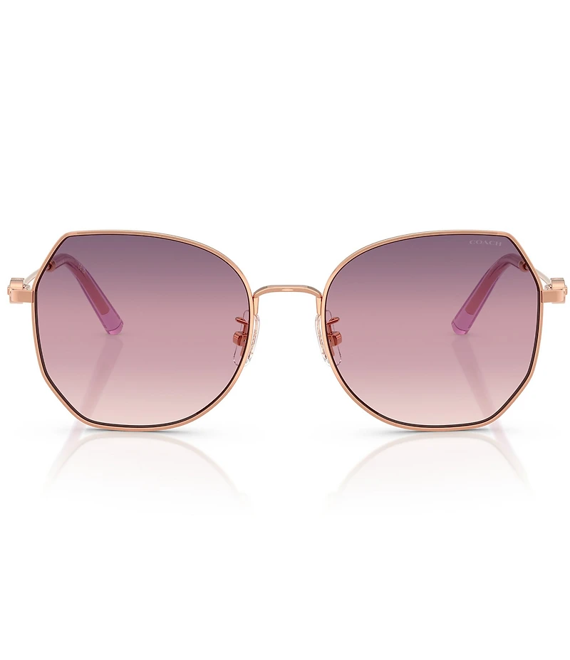 COACH Women's HC7175 CAD79 56mm Geometric Sunglasses